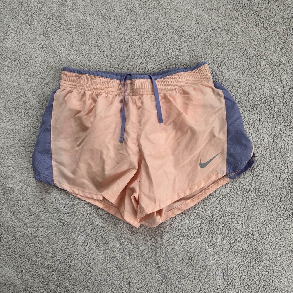 Coral and lavender Nike running short